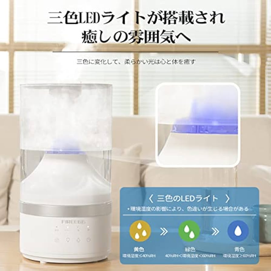 アロマ対応の静音加湿器 5L Amazon.co.jp: 【2022最新型・5L超大容量・アロマ】 Aujen 5L 超